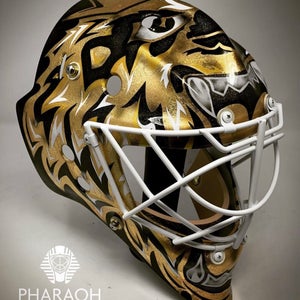 Pharaoh Goaltending Carbon/Kevlar 691 Pro - 24k gold leaf lion design