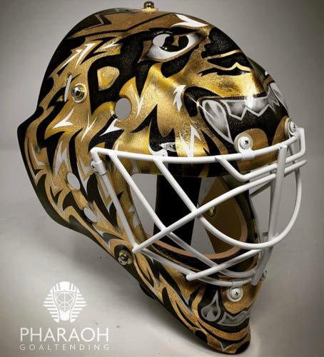 Pharaoh Goaltending Carbon/Kevlar 691 Pro - 24k gold leaf lion design