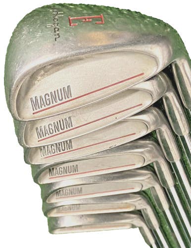 Hogan Magnum Iron Set 4-EW RH Apex 3 Regular Steel 5i 37.5" Nice Mid Wrap Grips