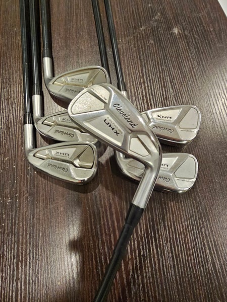 LADIES RIGHT HAND CLEVELAND LAUNCHER UHX GOLF IRON SET 5-PW MIYAZAKI 45-L FLEX