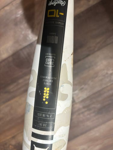 2025 Rawlings Icon Composite USSSA Certified Bat (-10) 18 oz 28" (Used)