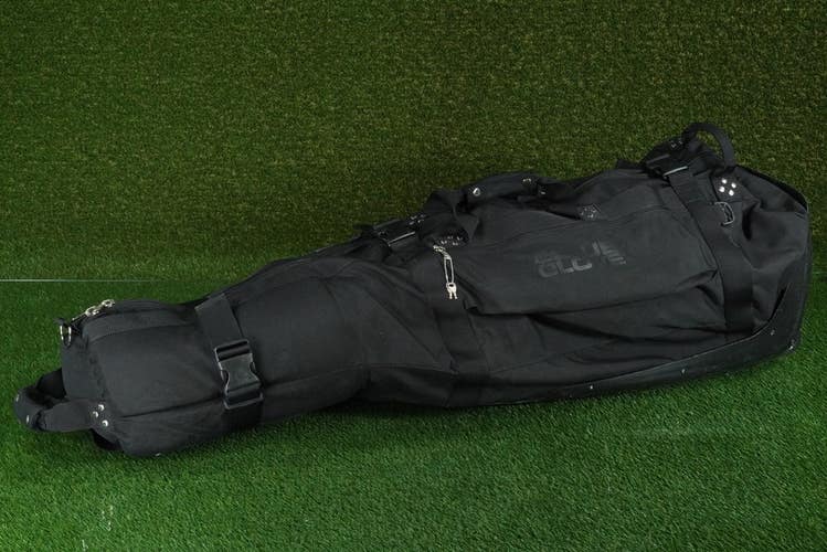 THE ORIGINAL CLUB GLOVE ROLLING GOLF TRAVEL BAG, BLACK W/ 2 ZIPPER KEYS