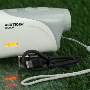 RED TIGER MINI RANGEFINDER RECHARGABLE GOLF SLOPE YARDAGE W/ USB CHARGE CORD