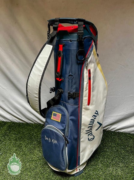 New Callaway Fairway+ Stand Golf Cart Carry Bag 4-Way USA Red/White/Blue Bag