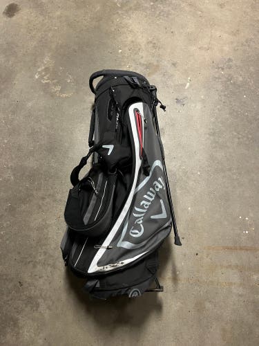 Used Callaway Fairway+ Stand Golf Cart Carry Bag Black