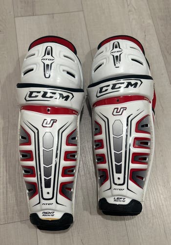 Junior CCM U+ 12" Shin Pads (Used)