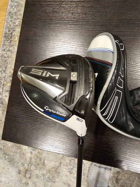 RIGHT HAND TAYLORMADE SIM 1-WOOD DRIVER 9* GRAPHITE TENSEI BLUE AV STIFF