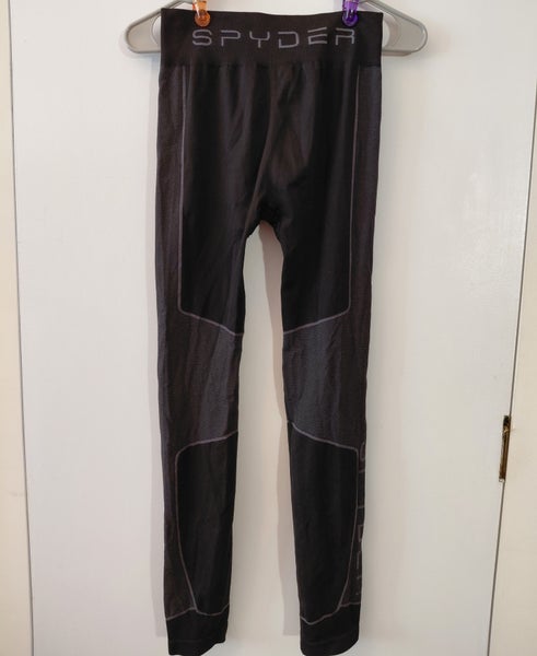 Spyder Performance Base Layer Bottoms Unisex Leggings, Waist 24"-28"