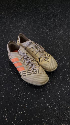 Used Adidas Soccer Turf Shoes Orange Junior 04 11849-S000033229
