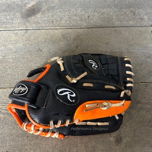 Rawlings Orange Black PL105NO 10 1/2” Player Series RHT Youth Baseball Glove