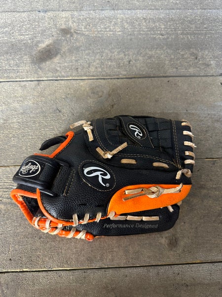Rawlings Orange Black PL105NO 10 1/2” Player Series RHT Youth Baseball Glove