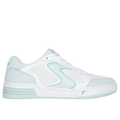 SKECHERS WOMENS VIPER COURT CLASSIC PICKLEBALL SHOE WHITE/BLUE