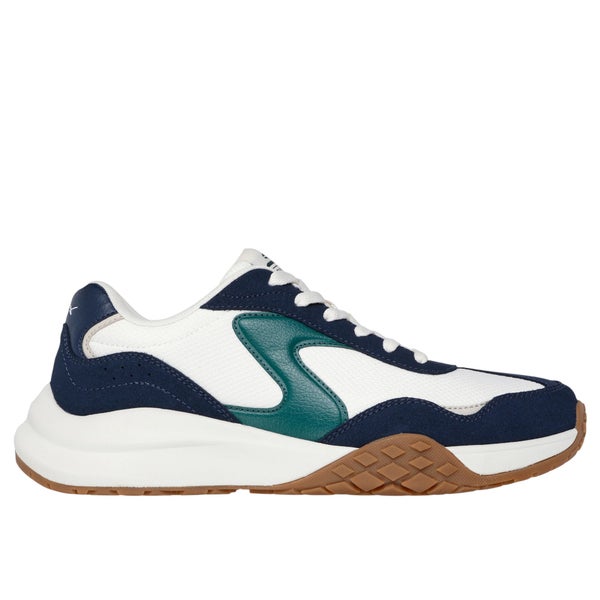 SKECHERS MENS COURT FRENZY PICKLEBALL SHOE NAVY/GREEN