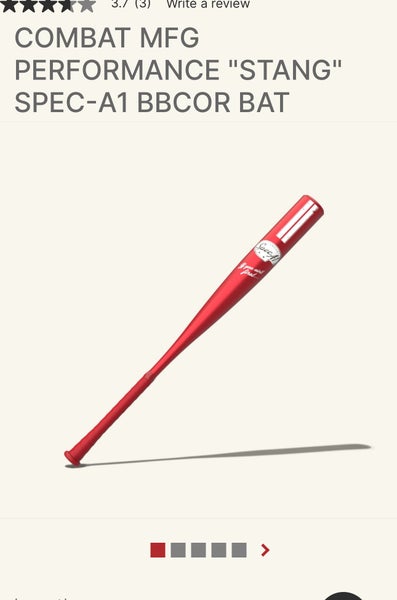 2025 Combat MFG Spec A1 Alloy BBCOR Certified Bat (-3) 30 oz 33" (New)