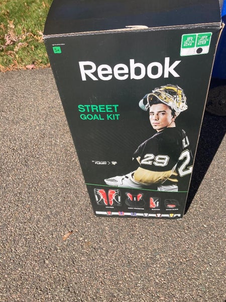 BRAND NEW REEBOK STREET HOCKEY GOALIE SET