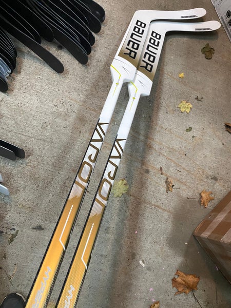 2 Pack New Bauer Hyperlite Full Right Goalie Stick 25" Pro Stock