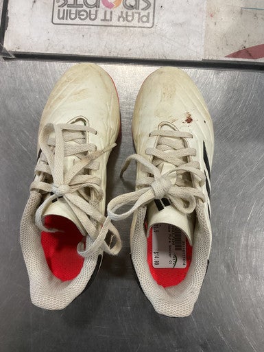 Used Adidas Soccer Cleats White Junior 01.5 11614-S000224654