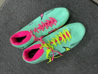 Used Nike AIR ZOOM EJ4 Soccer Cleats Turquoise Senior 10 11614-S000224590