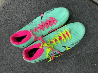 Used Nike AIR ZOOM EJ4 Soccer Cleats Turquoise Senior 10 11614-S000224590