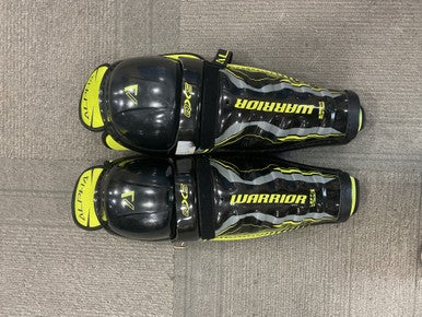 Used Warrior ALPHA QX5 Senior Shin Guards Black 14" 11614-S000224509