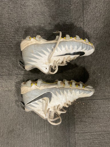 Used Nike ALPHA Jr FB Cleats White Junior 02.5 11614-S000224486