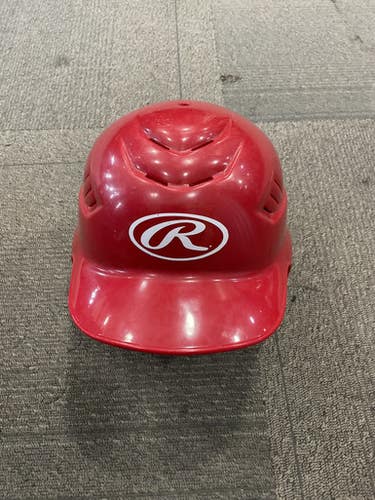 Used Rawlings BATTING HELMET Batting Helmet No Mask Red M/L 11614-S000222182