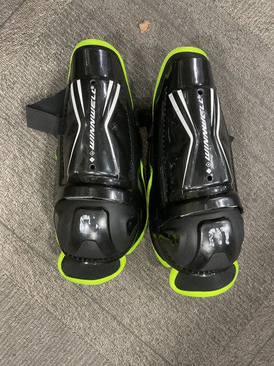 Used CLEAN SPORT NXT Junior Shin Guards Black 16" 11614-S000222156