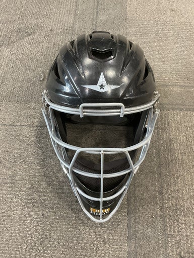 Used All Star MVP2400-1 HELMET Catchers Helmet w/Mask Black M/L 11614-S000220027