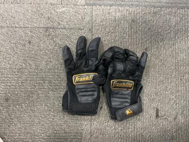 Used Franklin BB/SB Batting Gloves Black LG 11614-S000221515