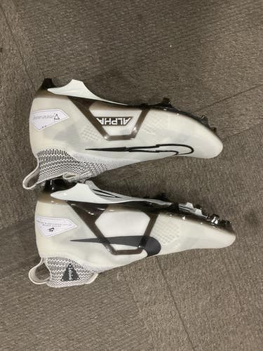 Used Nike ALPHA FLYKNIT CONTROL 360 Adult FB Cleats White Senior 14 11614-S000223002