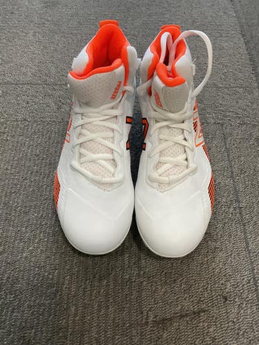 Used New Balance FREEZE LAX Cleats Boys Orange Junior 05 11614-S000222930