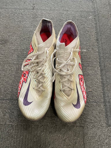 Used Nike AIR ZOOM Soccer Cleats White Senior 10 11614-S000222923