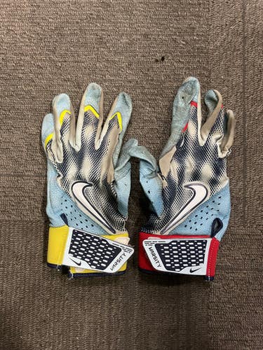 Used Nike BB/SB Batting Gloves Royal Blue MD 11614-S000222868