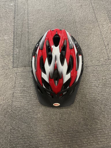 Used Bell RED/WHITE HELMET Bike Helmet Red MD 11614-S000222072