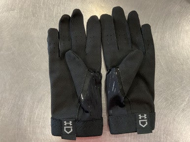 Used Under Armour BB/SB Batting Gloves Black LG 11614-S000221867