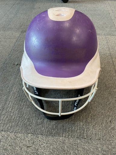 Used RIP-IT SOFTBALL HELMET W/MASK Batting Helmet w/Mask Purple S/M 11614-S000221341