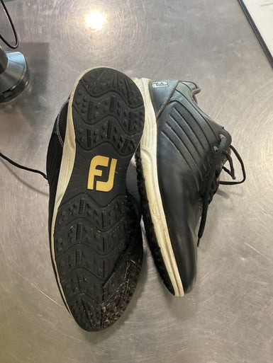 Used Foot Joy Mens Golf Shoes Black Senior 9 11614-S000215448