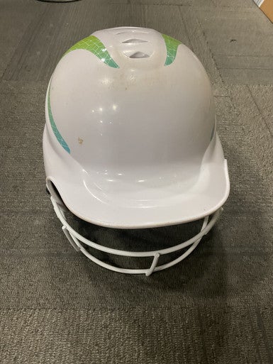 Used RIP-IT SOFTBALL HELMET W/MASK Batting Helmet w/Mask White M/L 11614-S000222743
