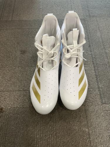 Used Adidas ADIZERO CHAOS Adult FB Cleats Gold Senior 16 11614-S000219905