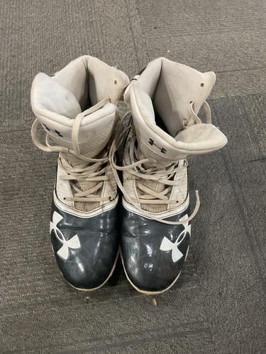 Used Under Armour HIGHLIGHT Adult FB Cleats Black Senior 12 11614-S000211074