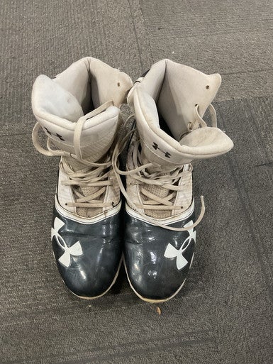 Used Under Armour HIGHLIGHT Adult FB Cleats Black Senior 12 11614-S000211074