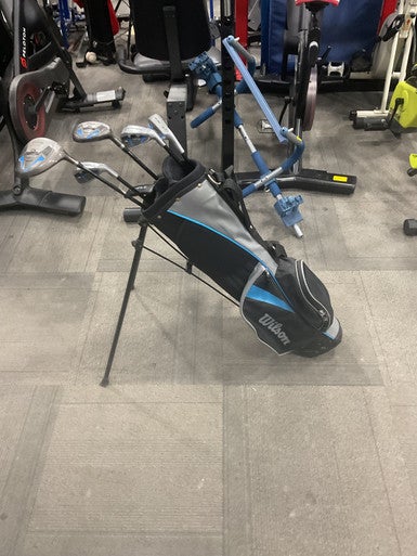 Used Wilson PROFILE JR SET Jr Package Set RH Navy Blue 7 Piece 11614-S000224139