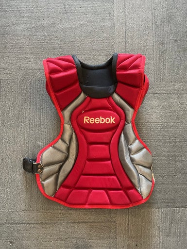 Used Reebok CHEST PROTECTOR Catchers Chest Protector Red Adult 11614-S000223722