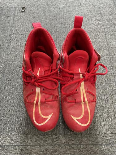 Used Nike ALPHA Adult FB Cleats Red Senior 6 11614-S000223673