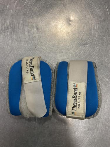 Used THERABAND 5LB PAIR ANKLE WEIGHTS Ankle Weights Royal Blue 5 lb 11614-S000223641