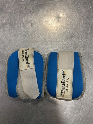 Used THERABAND 5LB PAIR ANKLE WEIGHTS Ankle Weights Royal Blue 5 lb 11614-S000223641