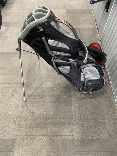 Used Nike PROCOMBO Mens Stand Bag Black And Grey 11614-S000223581