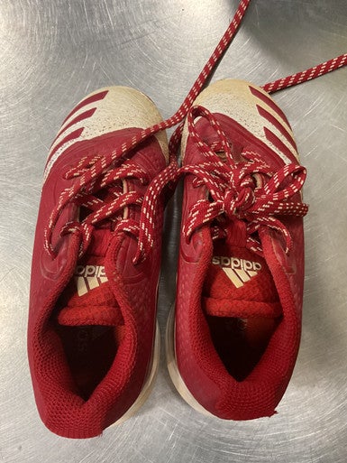Used Adidas CLEATS BB/SB Cleats Red Youth 12.0 11614-S000223176