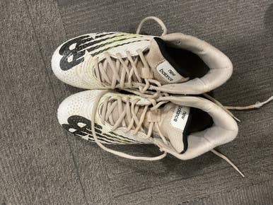 Used New Balance LAX Cleats Mens White Senior 7.5 11614-S000222372