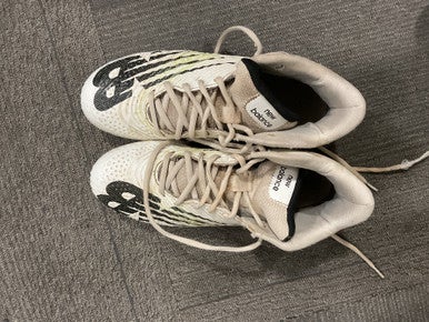 Used New Balance LAX Cleats Mens White Senior 7.5 11614-S000222372